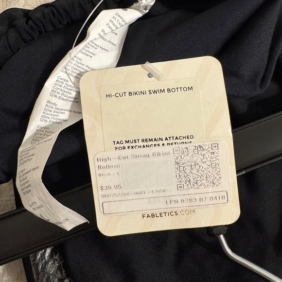Fabletics Fabletics High-Cut String Bikini Bottom NWT LARGE - Picture 5 of 7